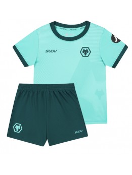 Billige Wolves Bortedraktsett Barn 2025-26 Kortermet (+ Korte bukser)